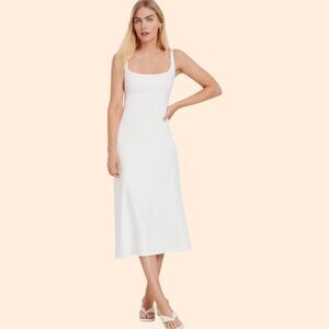 Marcella NYC Ashley Midi Dress Off White